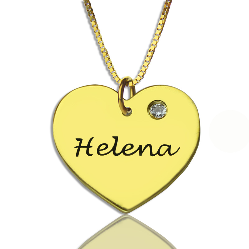 Collana a cuore personalizzata con Swarovski	