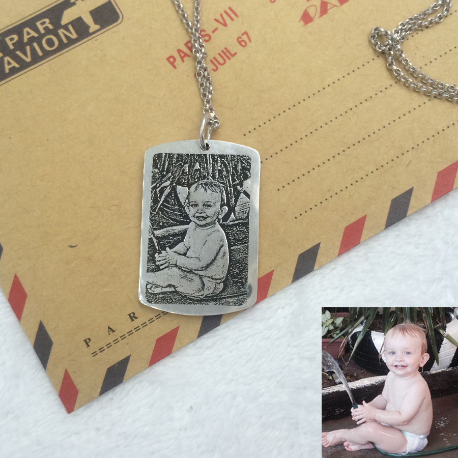 Personalizzata Foto-Collana 925 Argento